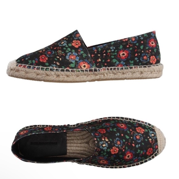 Isabel Marant Etoile Cana Espadrille Flats Floral Size 38 US 8 - Picture 1 of 11
